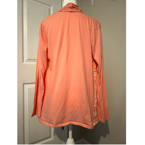 FEMME By Tresics Women's Cardigan Open Waterfall Front Long Sleeve Size Large - Picture 3 of 8